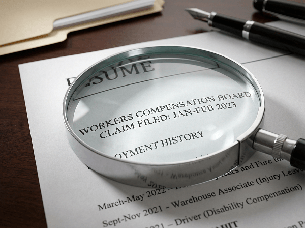 Top Fraudulent Injury Claim Warning Signs suspicious previous work history on resume
