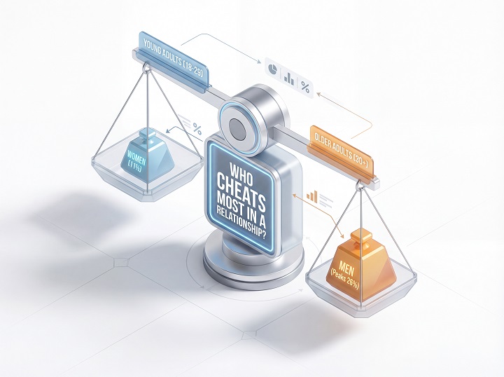 Who Cheats Most in a Relationship? Studies and Statistic Insights for 2026