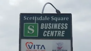Private Investigator Surrey BC Services 17 Surrey Office Location sign at Scottsdale Square Business Center located at 7164 120 Street, Surrey, BC V3W 3M8.